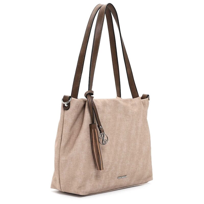Emily & Noah Elke Bag in Bag Shopper M Sand Combi