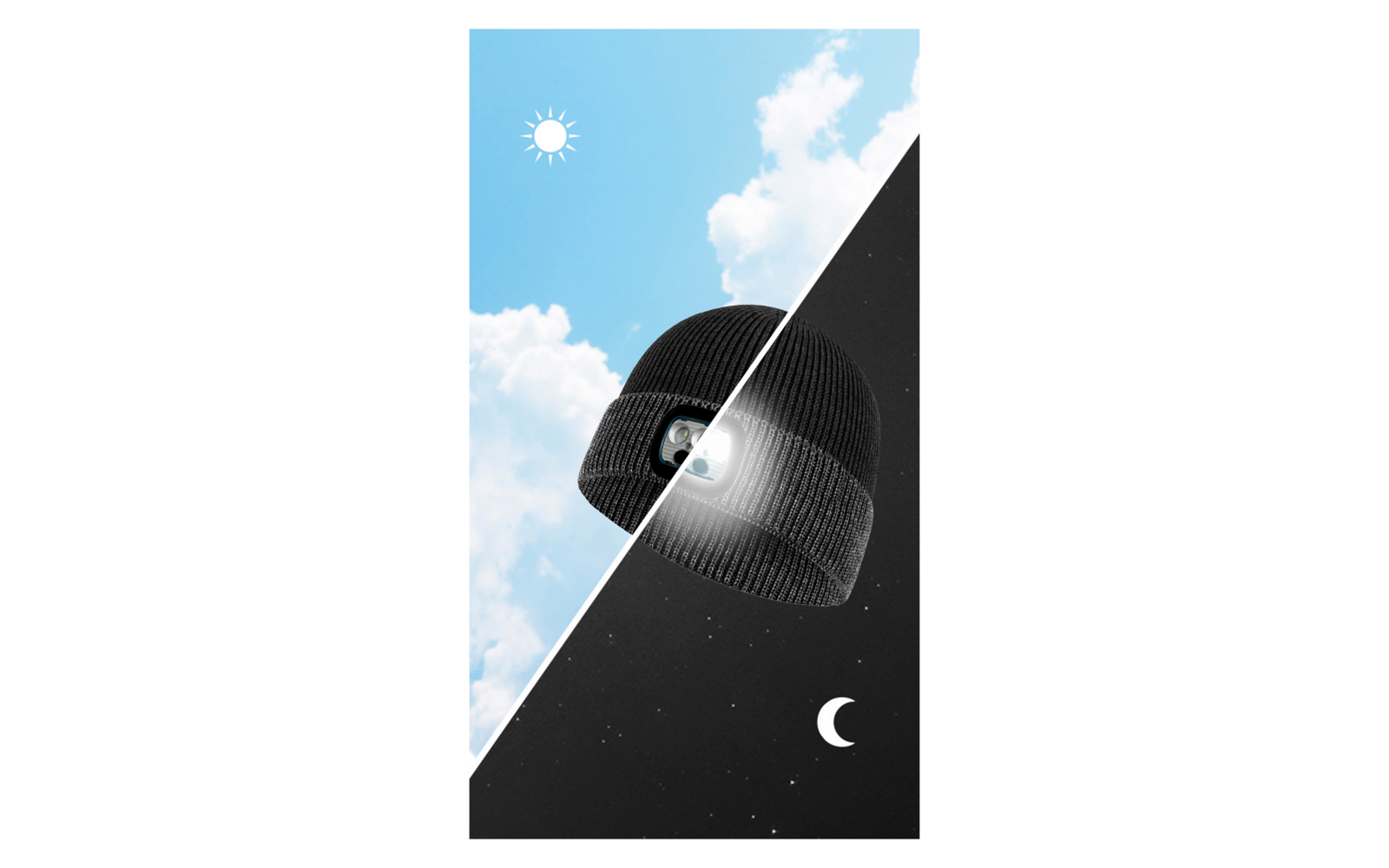P.A.C. Lumo Reflective LED Beanie Herrenmütze