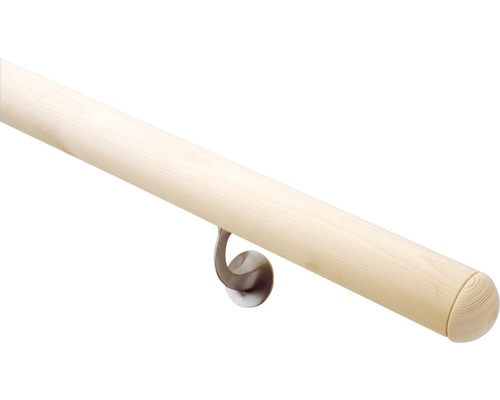 Pertura sparrenhouten leuning, rond, L: 1500 mm, Ø 52 mm