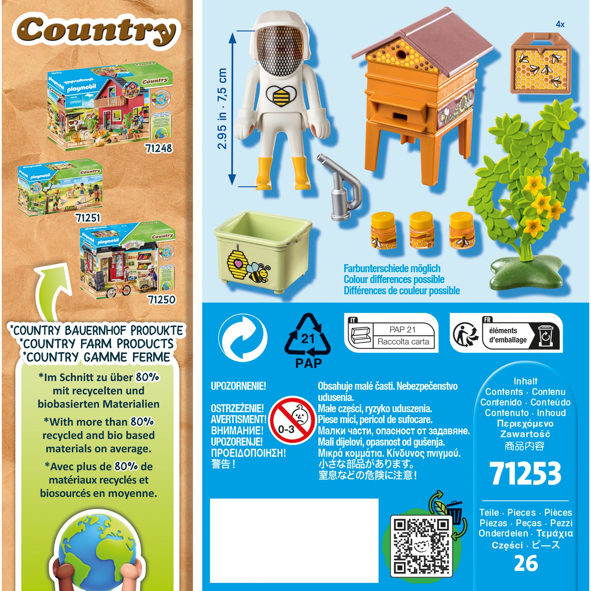 PLAYMOBIL Konstruktionsspielzeug Country Imkerin