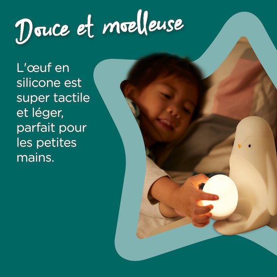 Veilleuse Silicone Nomade avec Oeuf Portatif   Pingouin        de               Tommee Tippee
