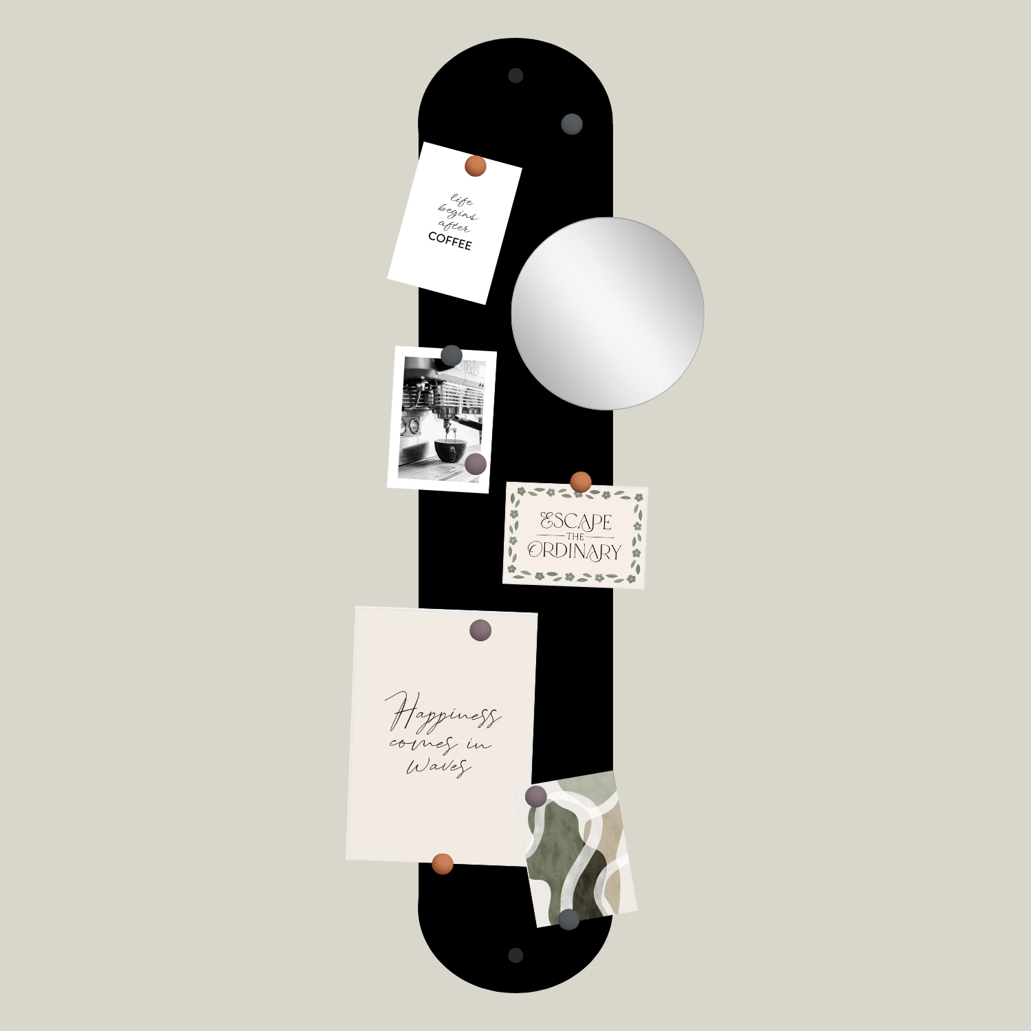 Magneetbord LANI - Zwart LANI Zwart