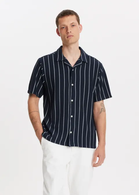 Overhemd met strepen blauw (BLW.D)