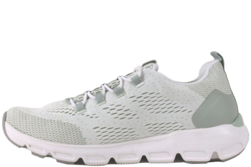 RIEKER LYSEGRØN SNEAKERS I TEKSTIL
