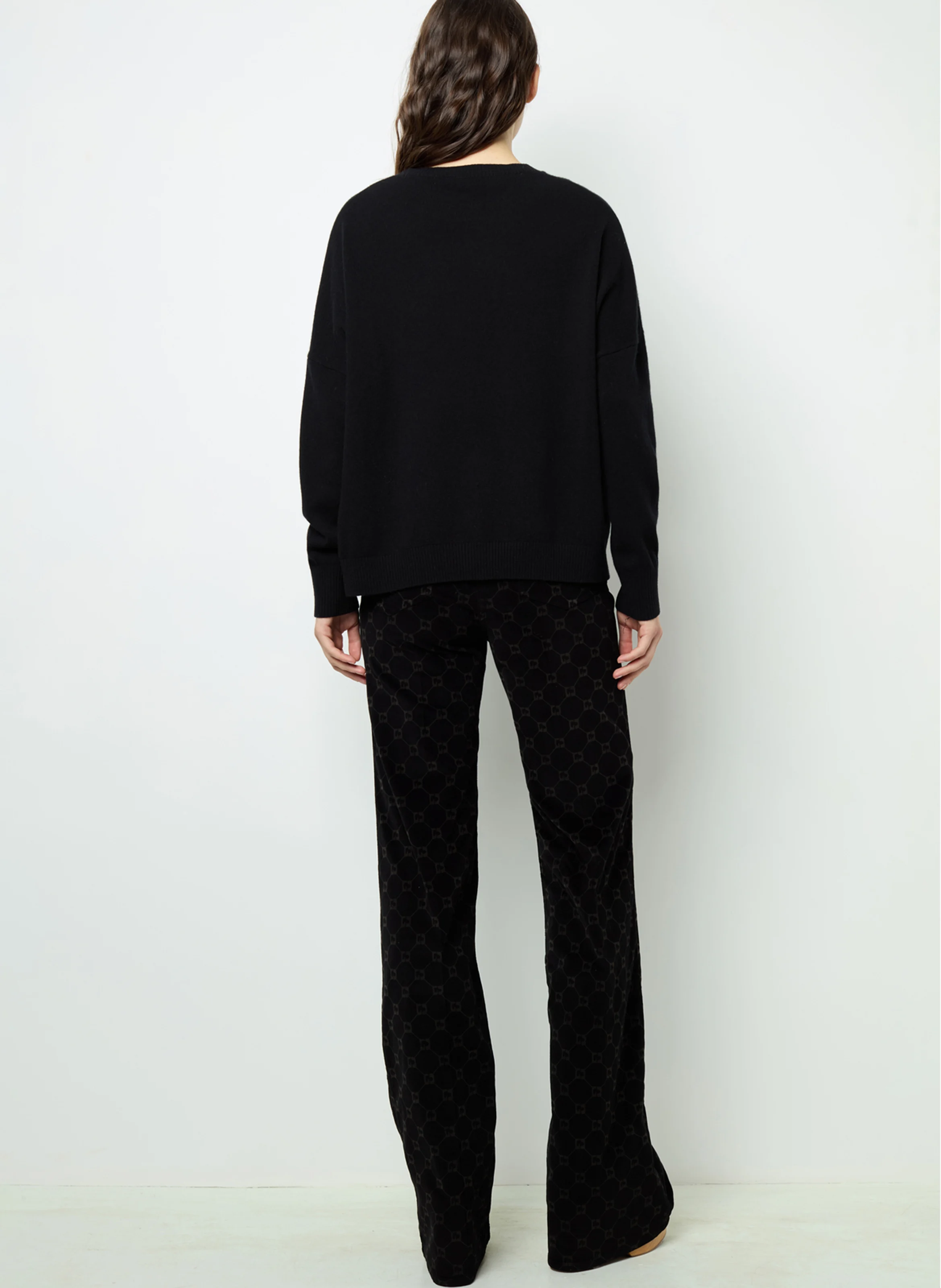 JORDANE - Pull col rond en laine | Bleu