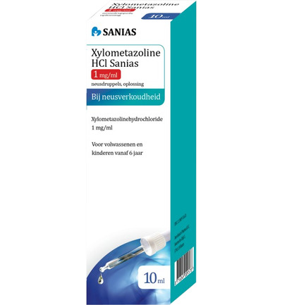 Sanias Xylometazoline HCI 1mg druppels (10 ml)