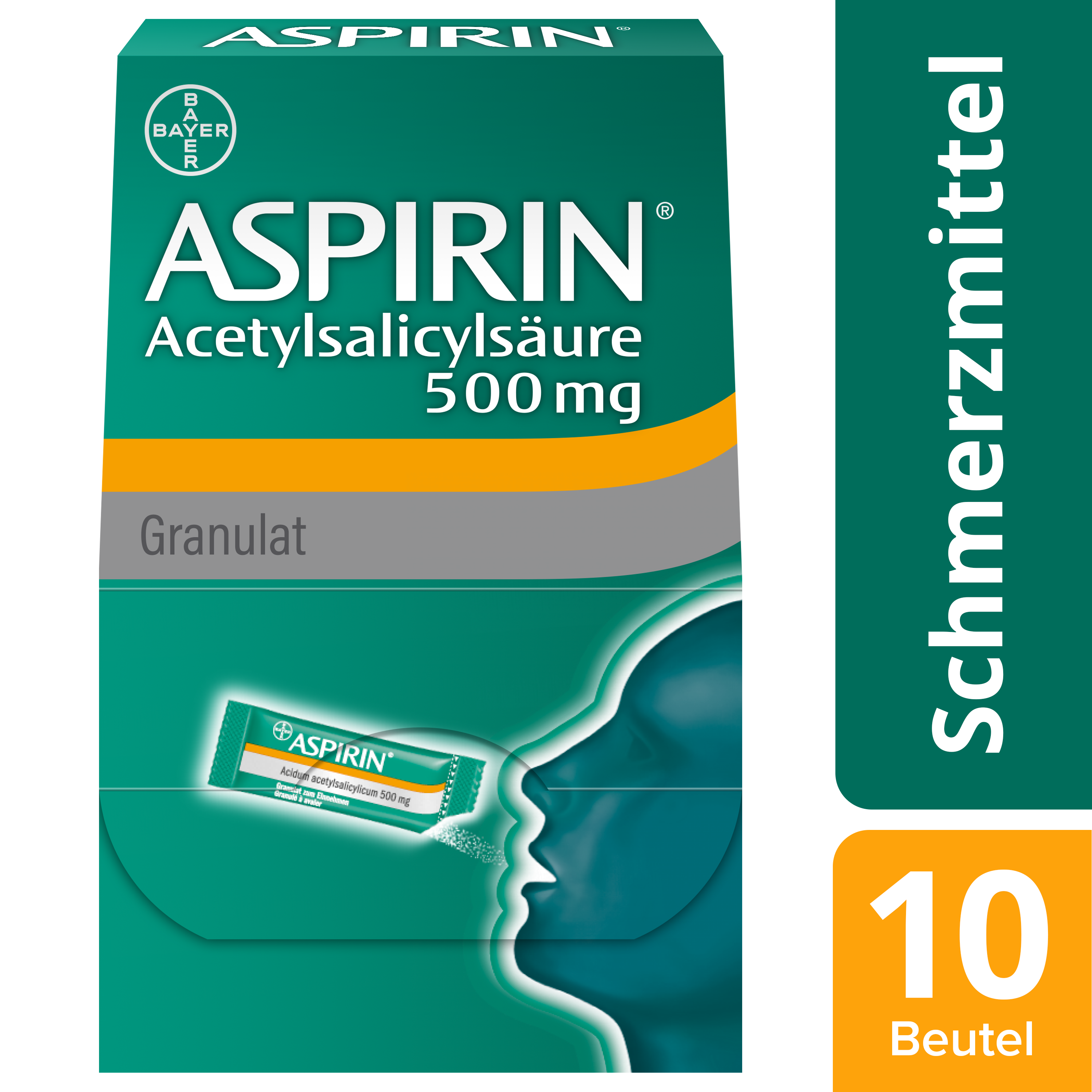 ASPIRINE Gran 500 mg Btl 10 Stk