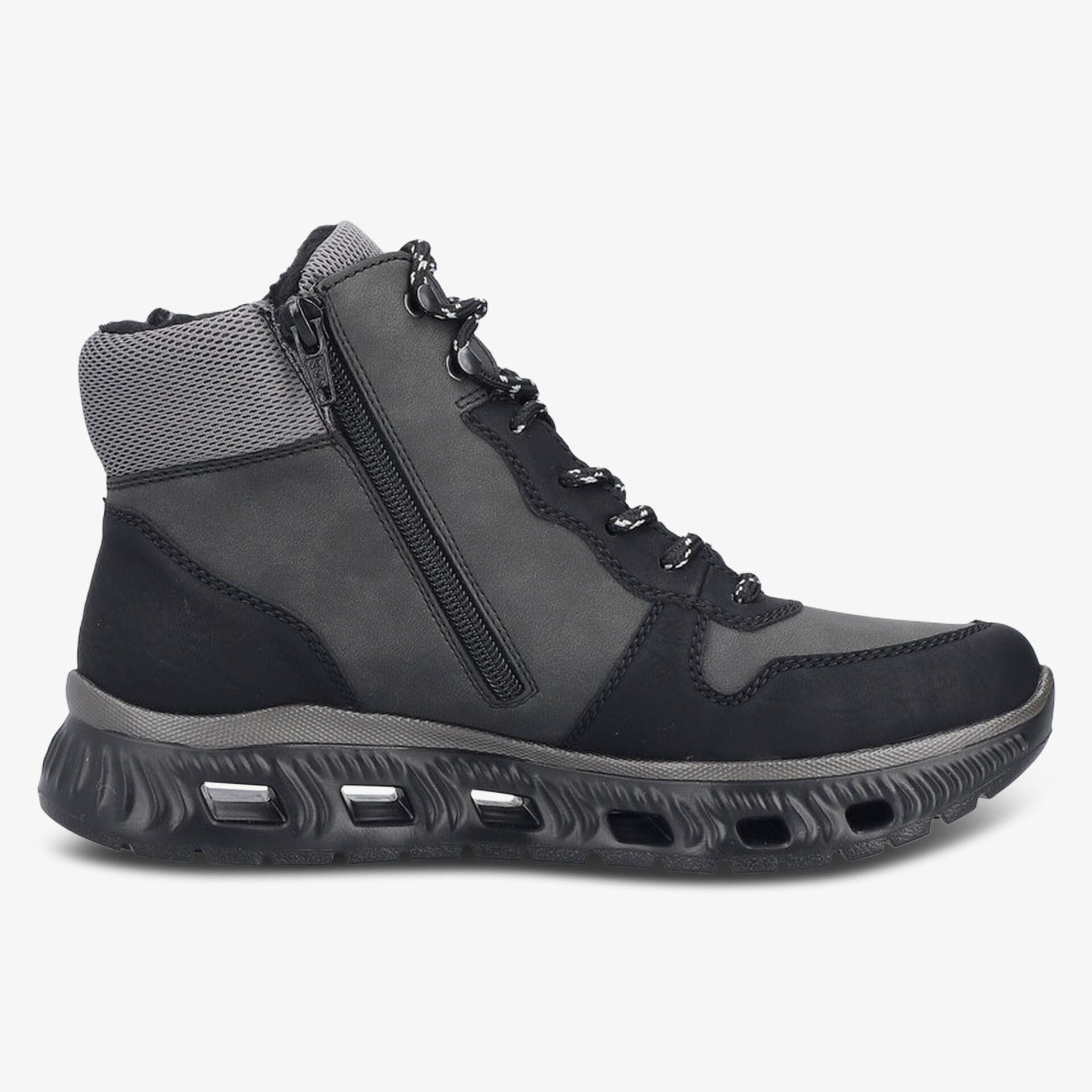 Rieker Sport & Style Damen Schnürstiefeletten schwarz