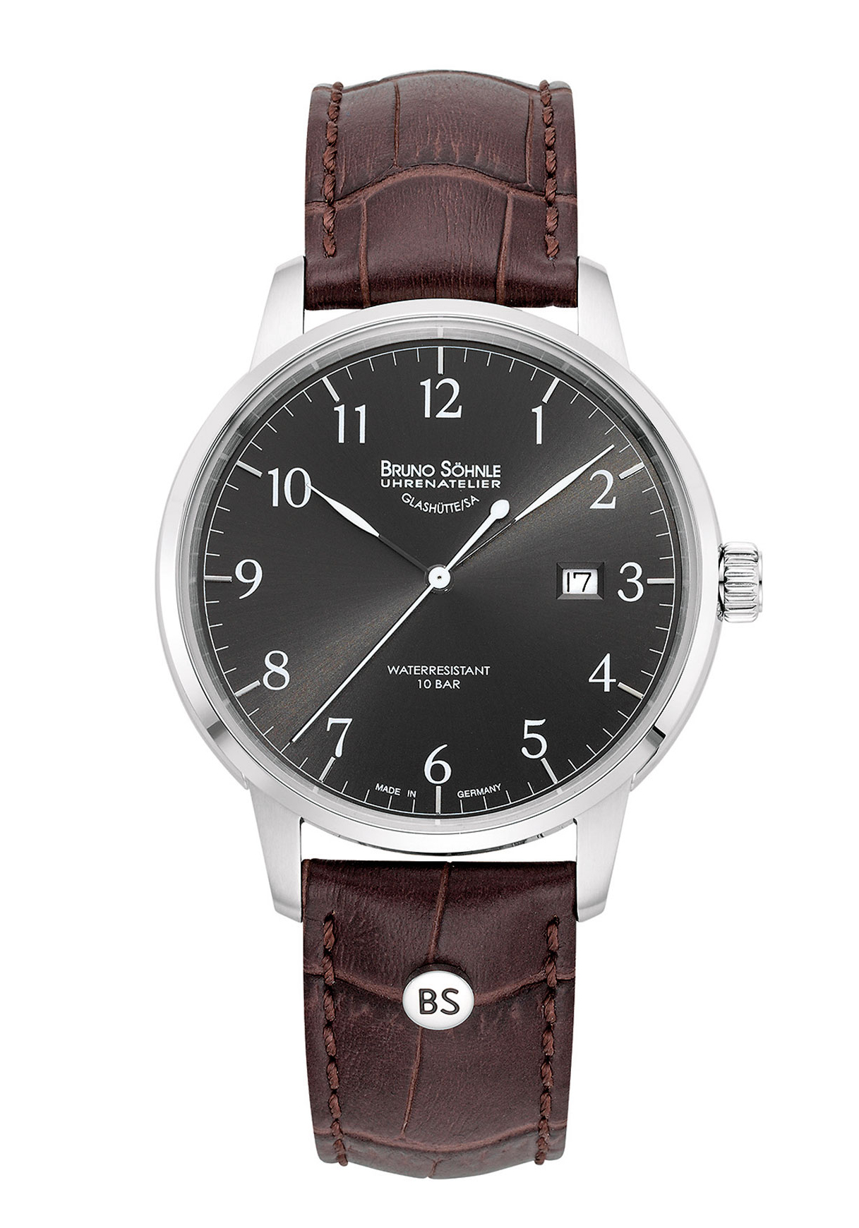Bruno Söhnle Hamburg I Big Herrenuhr Anthrazit 17-13201-821