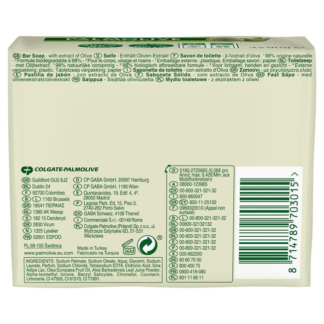 Palmolive Naturals Olijf Tabletzeep 4 x 90 GR
