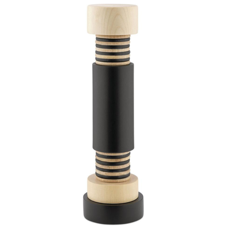 Alessi Twergi peper- en zoutmolen zwart