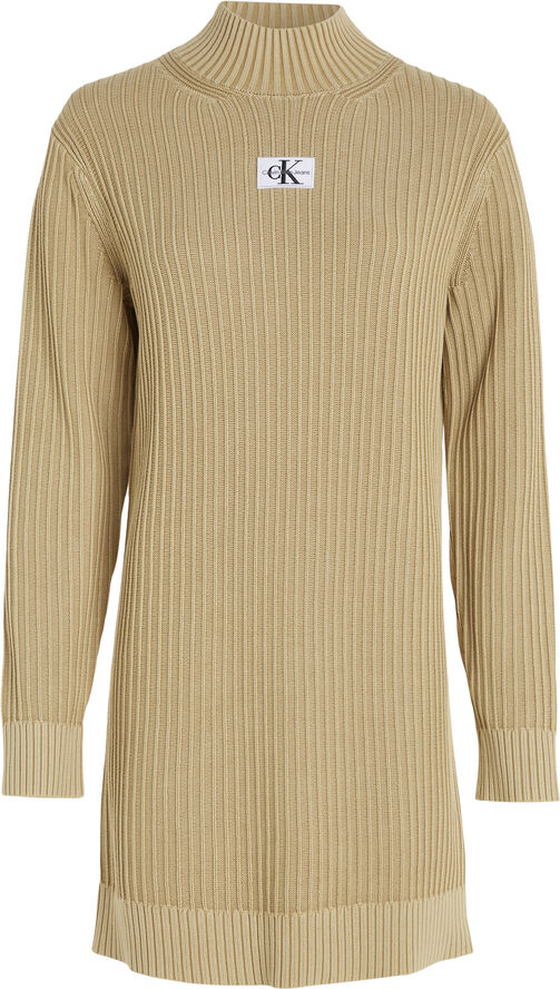 Calvin Klein WASHED MONOLOGO SWEATER DRESS Aat