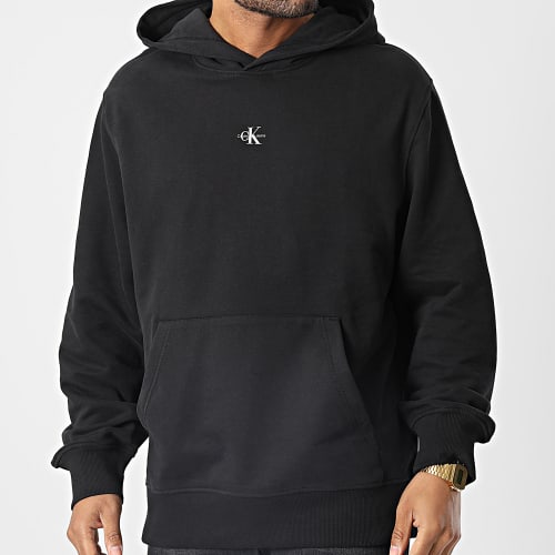 Sweat Capuche Micro Monologo 2535 Noir