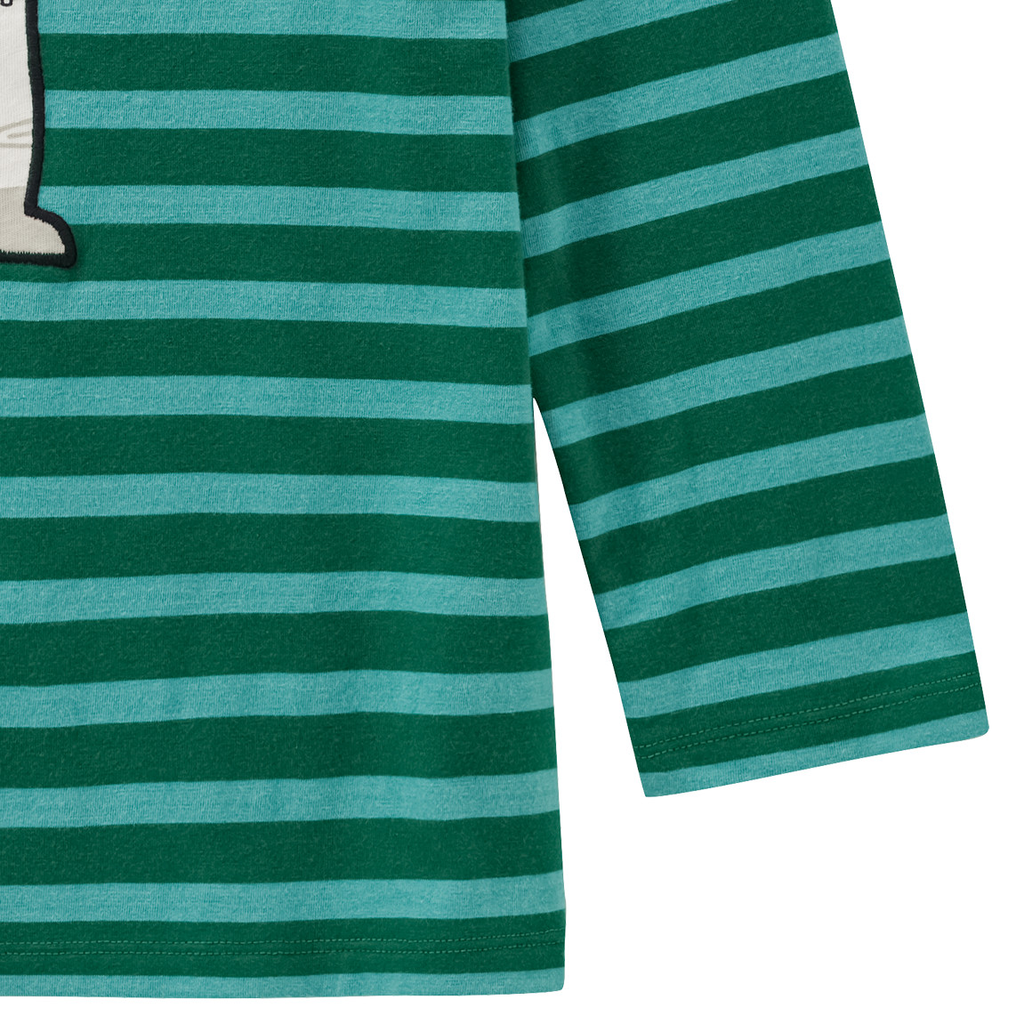 Topolino Jungen Langarmshirt mit Astronaut-Applikation grün / helltürkis