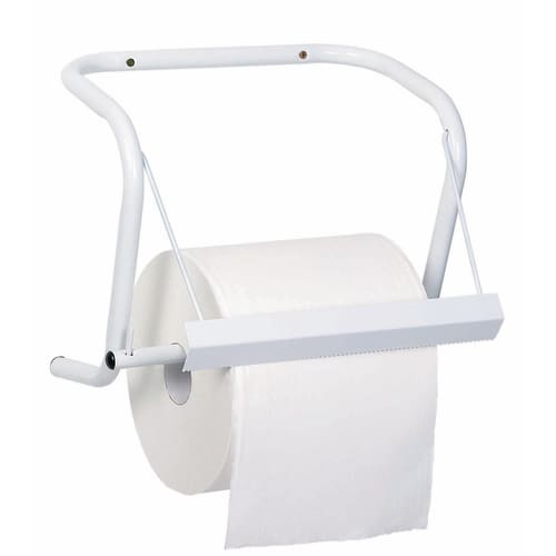 Dévidoir bobine mural métal pour bobine laize maxi 40cm blanc Paredes