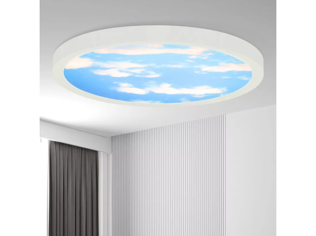 NETTLIFE Plafonnier LED IP44 blanc neutre 23cm 23W bain 4000 K chambre d'enfant éclairage de bain couloir ronde lampe de salle de bain cuisine