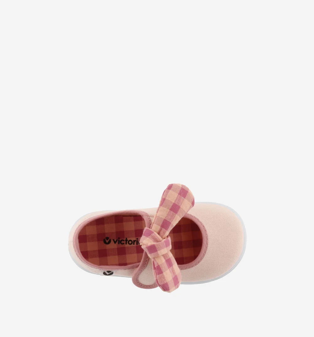 OJALÁ FOULARD VICHY Babies lazo carreaux pour fille ROSA