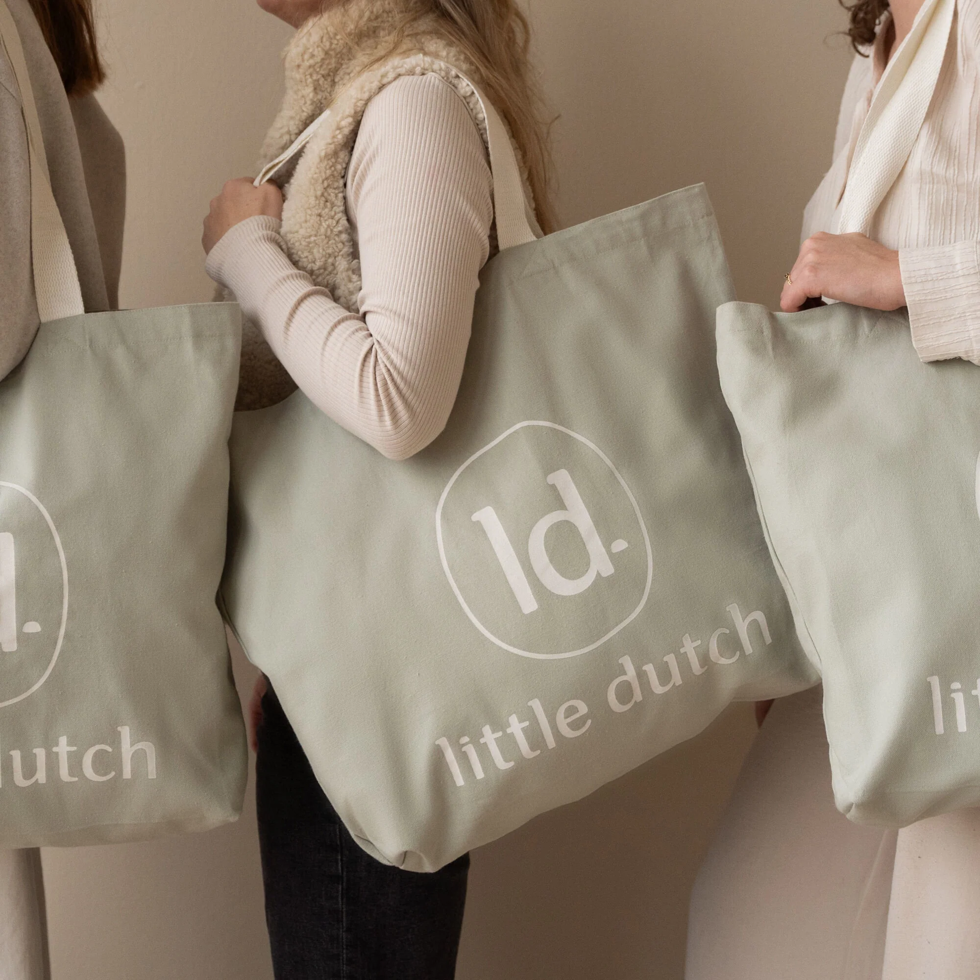 Canvas shopper - Groen