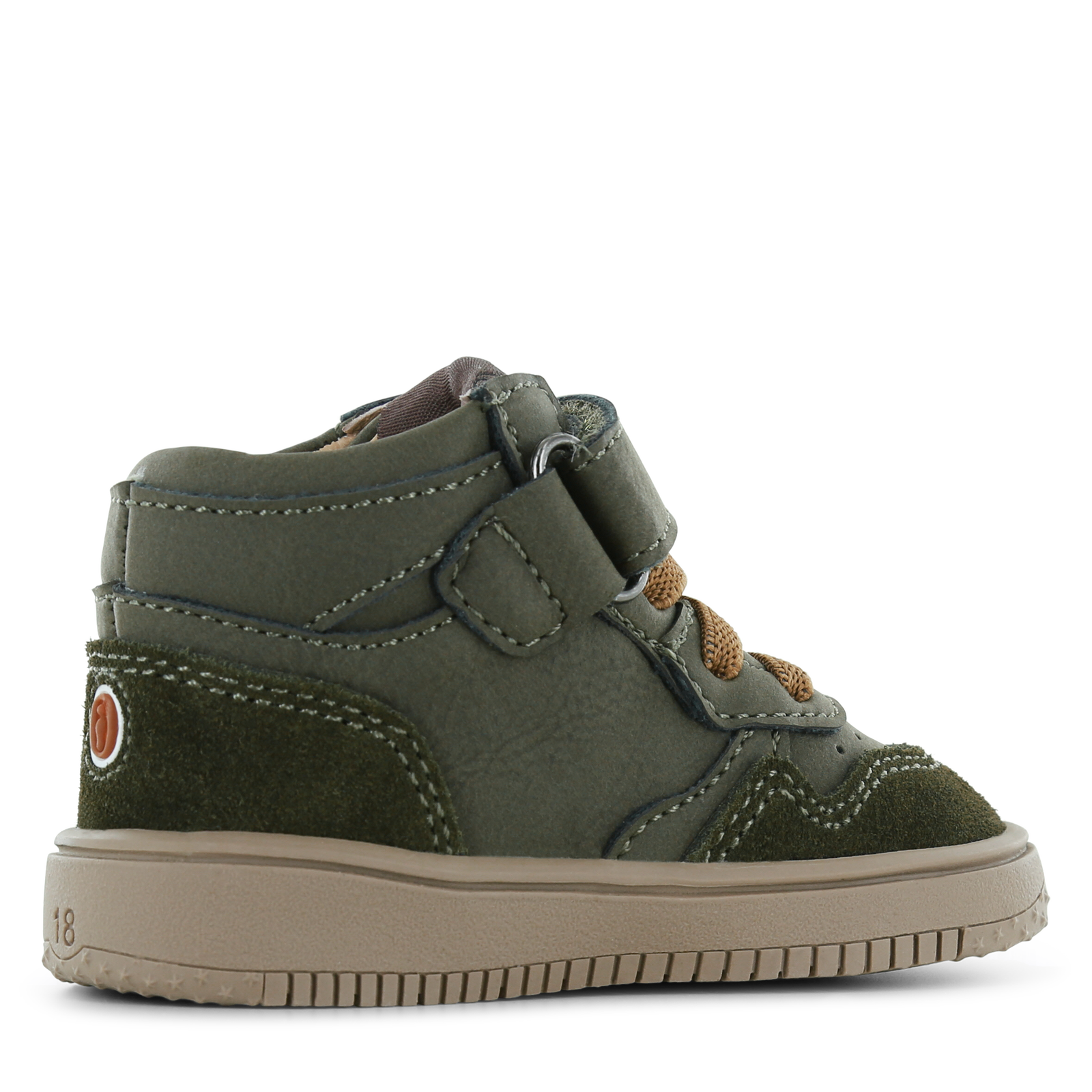 Shoesme groen basket sneakertje Microleer, Suède | Sale