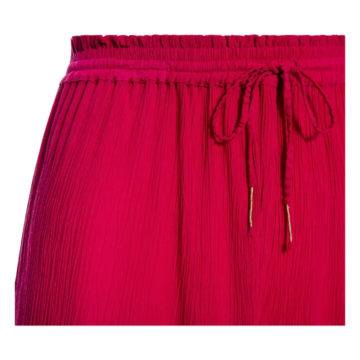 Alma Deia Pantalon Large en Viscose | Rose fuschia