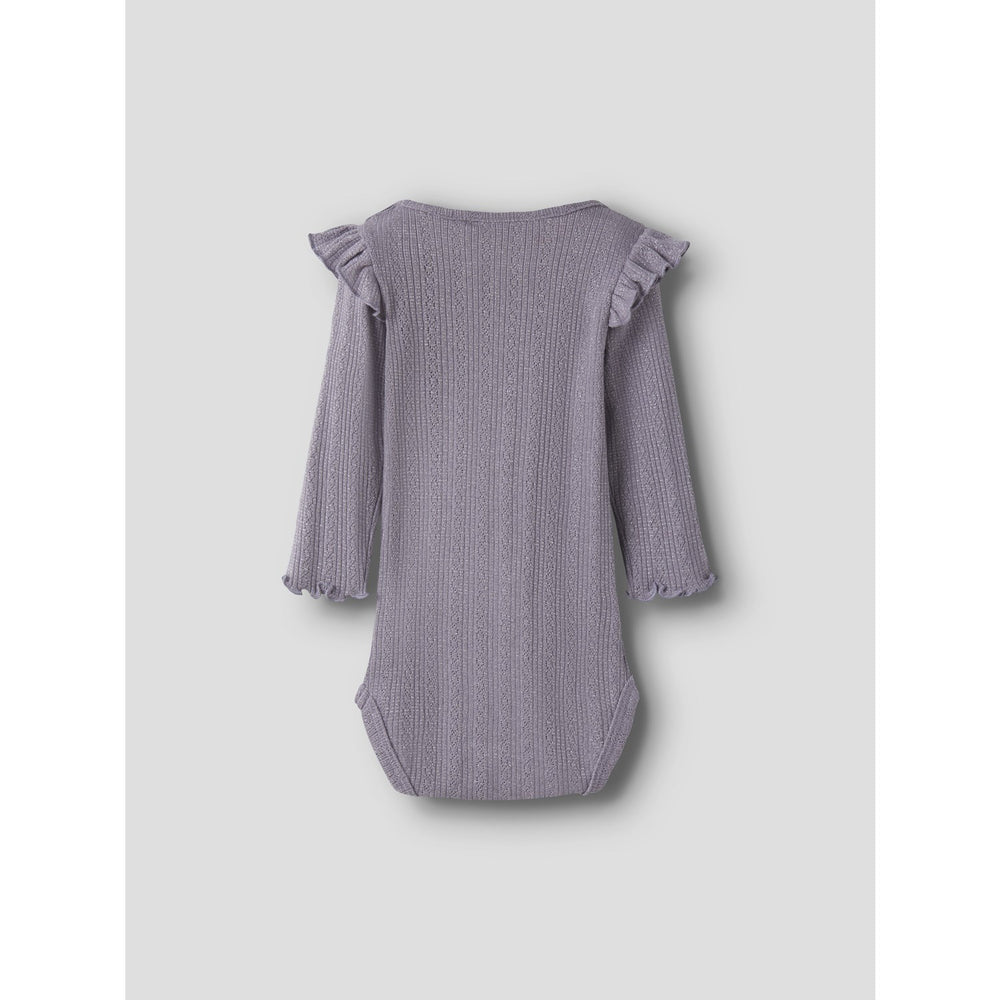 Køb Name It Lavender Gray Melange Nbfblitta Ls Body