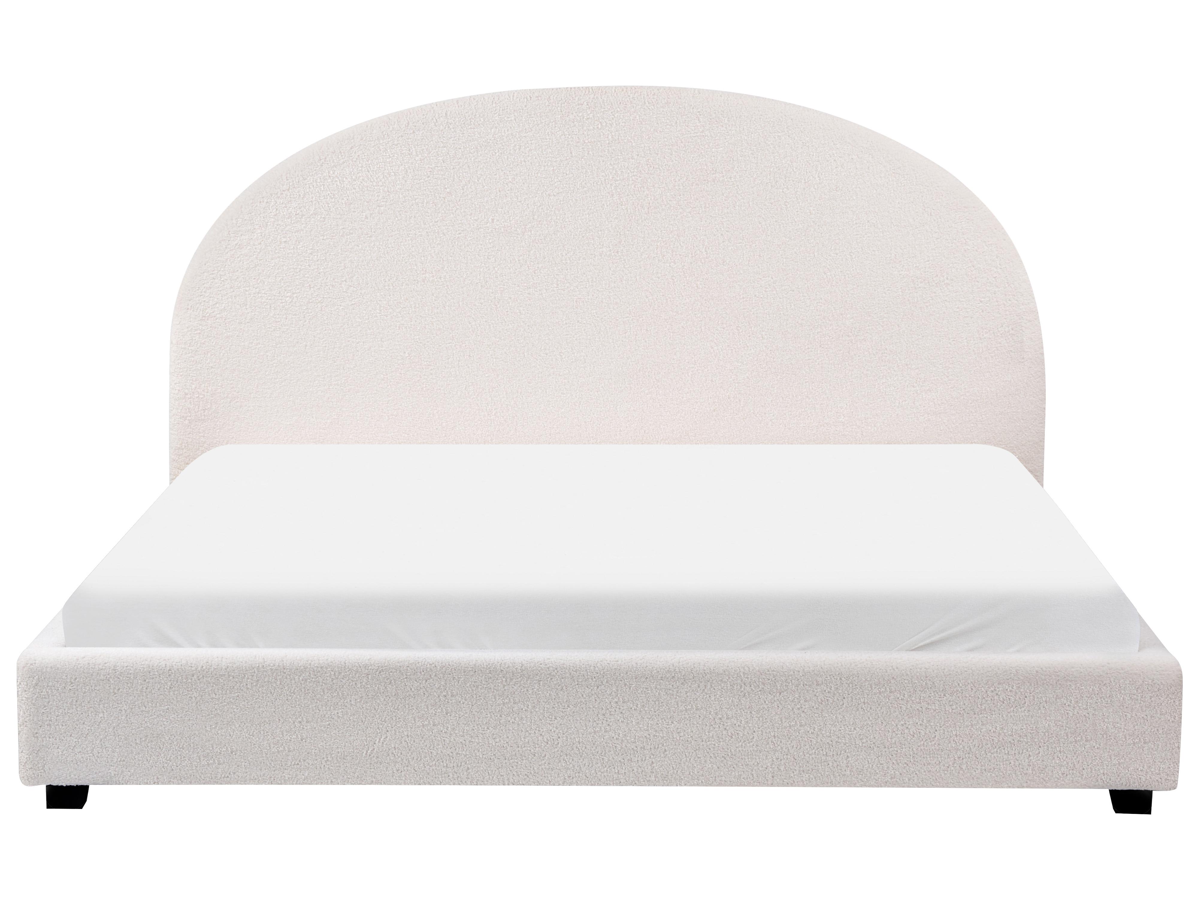 Waterbed Bouclé VAUCLUSE 180 x 200 cm Gebroken wit