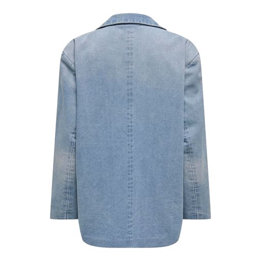 ONLY Cory Denim Blazer, Medium Blue Denim, L