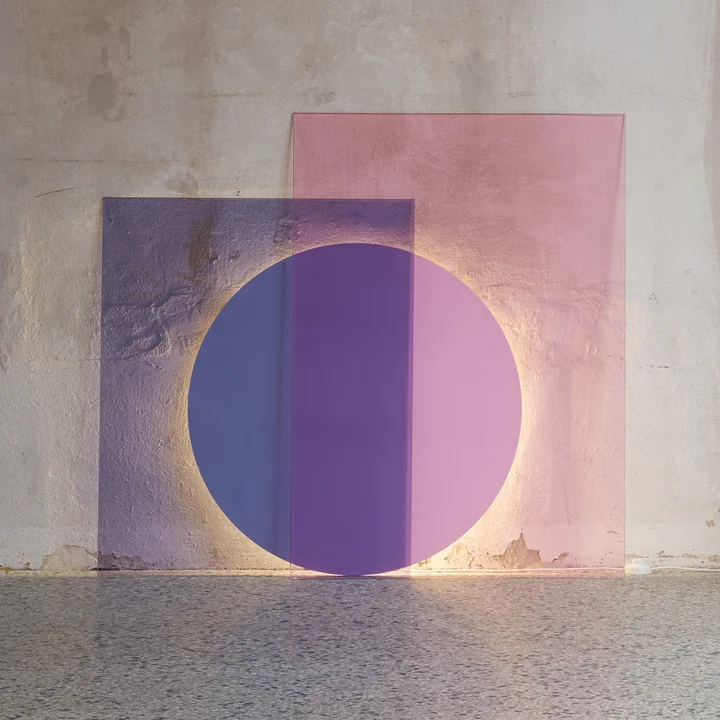 e15 - LT04 Colour LED-Bodenleuchte, B x H 75 x 105 cm, mehrfarbig