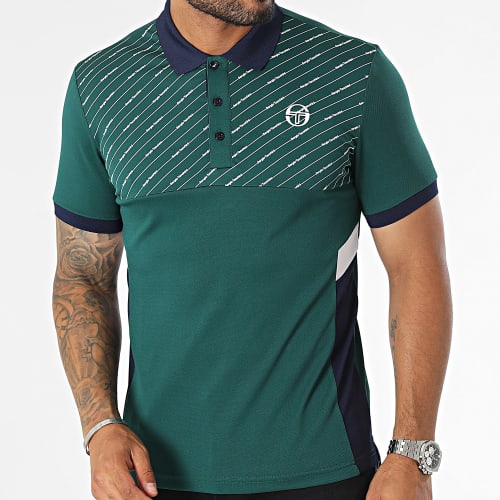 Polo Manches Courtes Asymetrical Vert