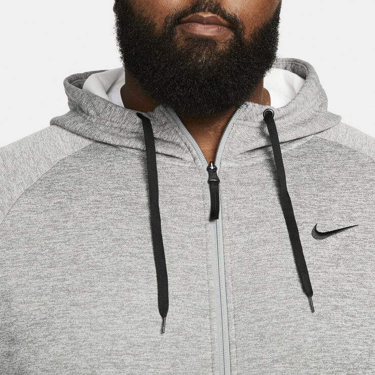 Nike Therma Fit Full Zip Fitness Haettetroje Grå