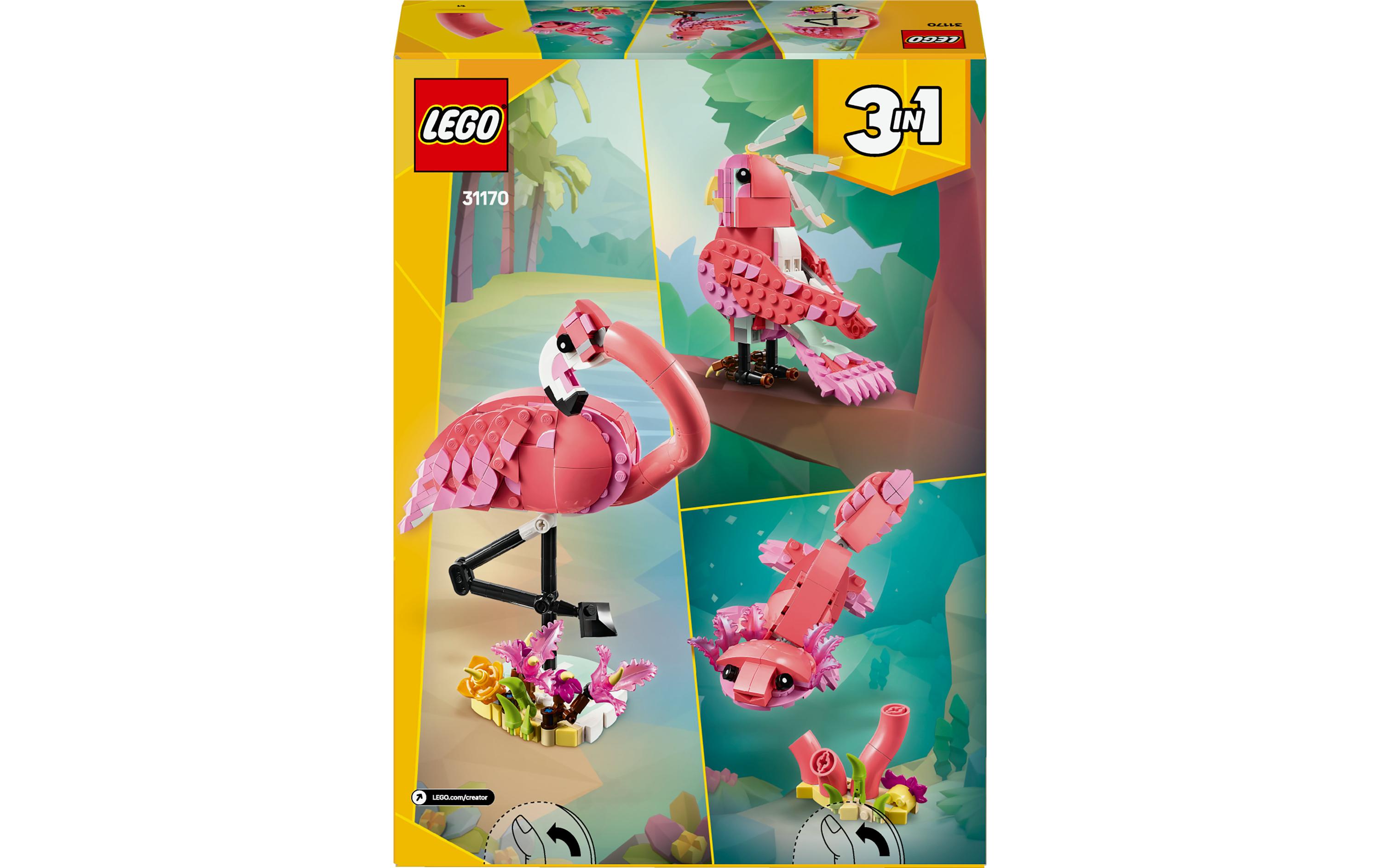 Creator Wilde Tiere: Rosa Flamingo 31170Lego-Bauset