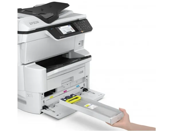 Epson WorkForce Pro WF-C878RDWF - Multifunktionsprinter - farve - blækprinter - A3 (297 x 420 mm) (original) - A3 (medie) - op til 22 spm (kopiering) - op til 24 spm (udskriver) - 335 ark - 33.6 Kbps - Gigabit LAN, Wi-Fi(n), USB 3.0, USB 2.0 vært