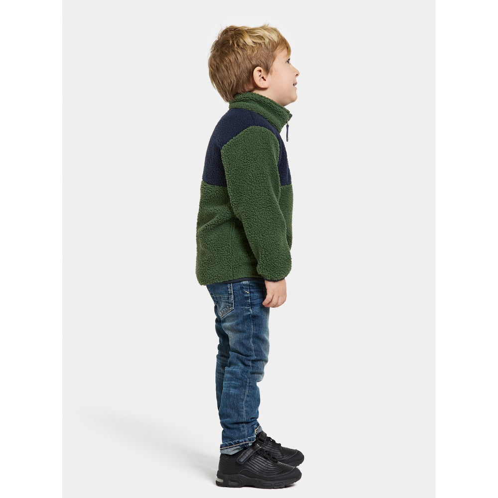 Køb Didriksons Pine Green Gosig Kids Halfzip Fleece Jakke