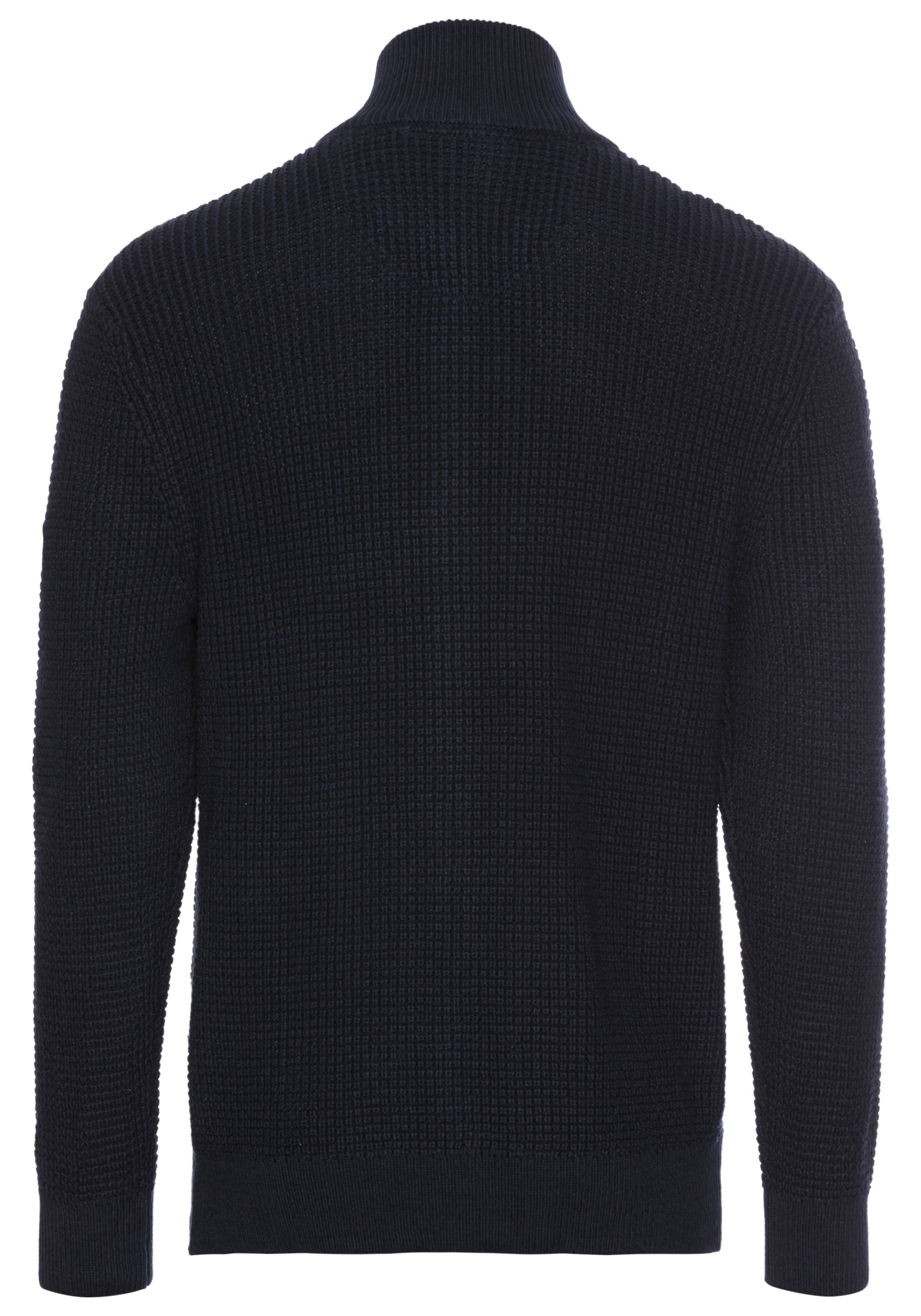 DELMAO Strickjacke »Bis Grösse 3XL« mit Wabenstruktur