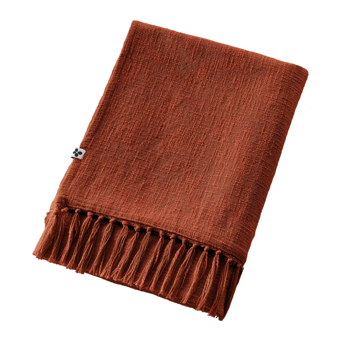 Plaid coton (130 x 160 cm) Sixtine Terracotta