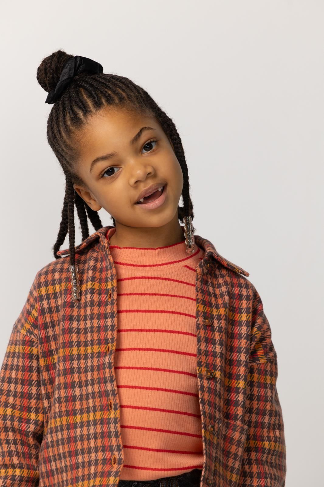 Noppies Kids Blouse Pomona - Check Pattern Light Brown