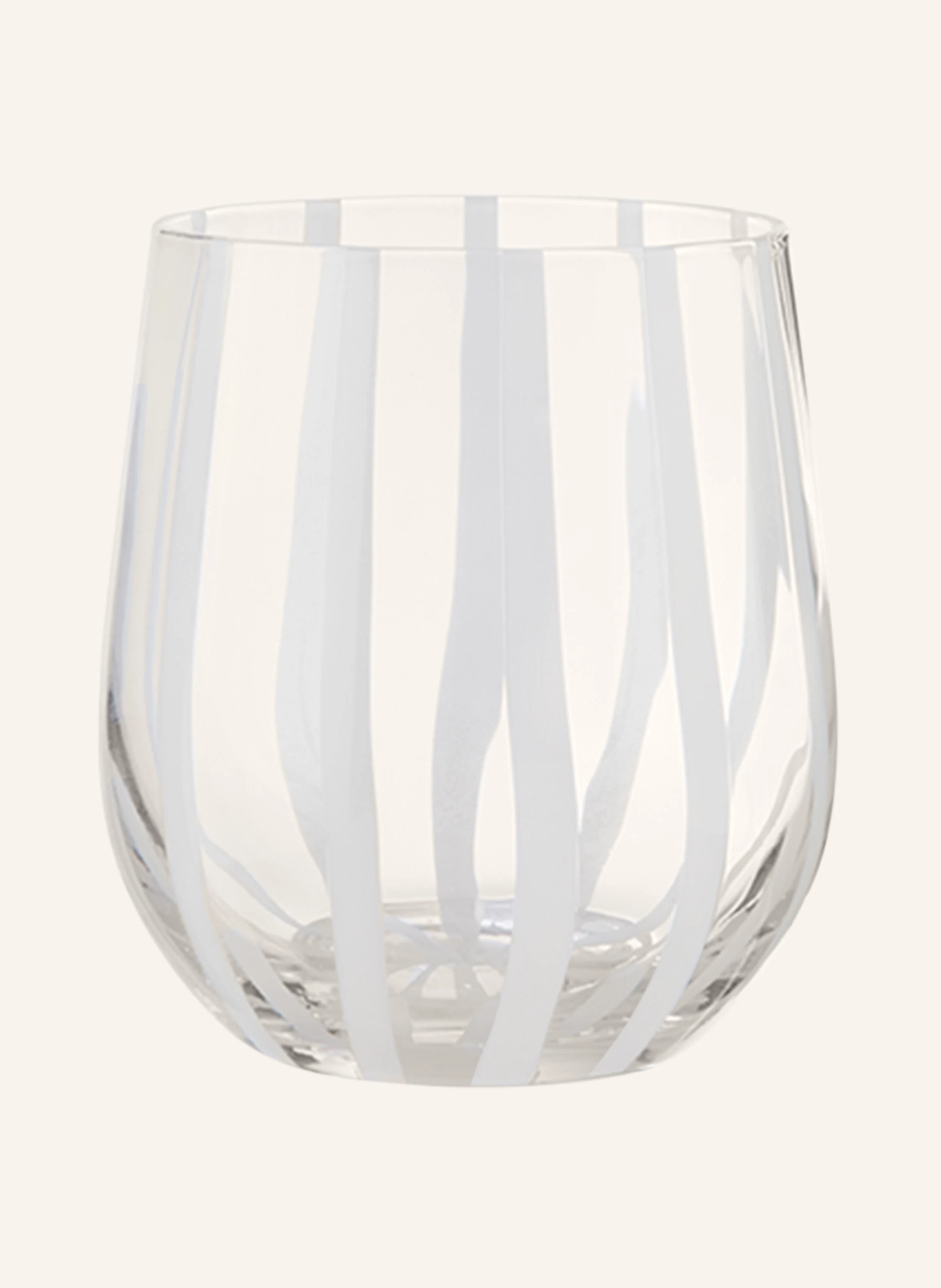 BROSTE COPENHAGEN 4er-Set Trinkgläser STRIPE