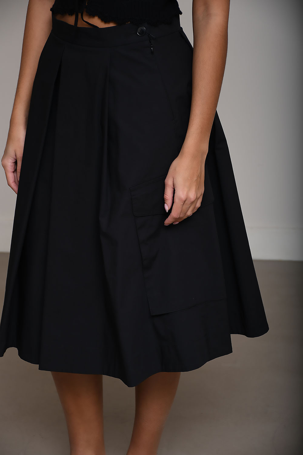 Cate cotton midi skirt