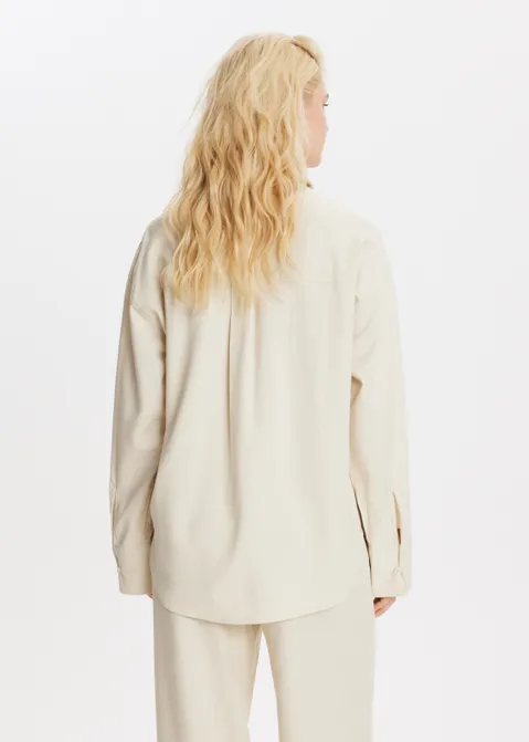 Linnen blouse zand (ZND.L)