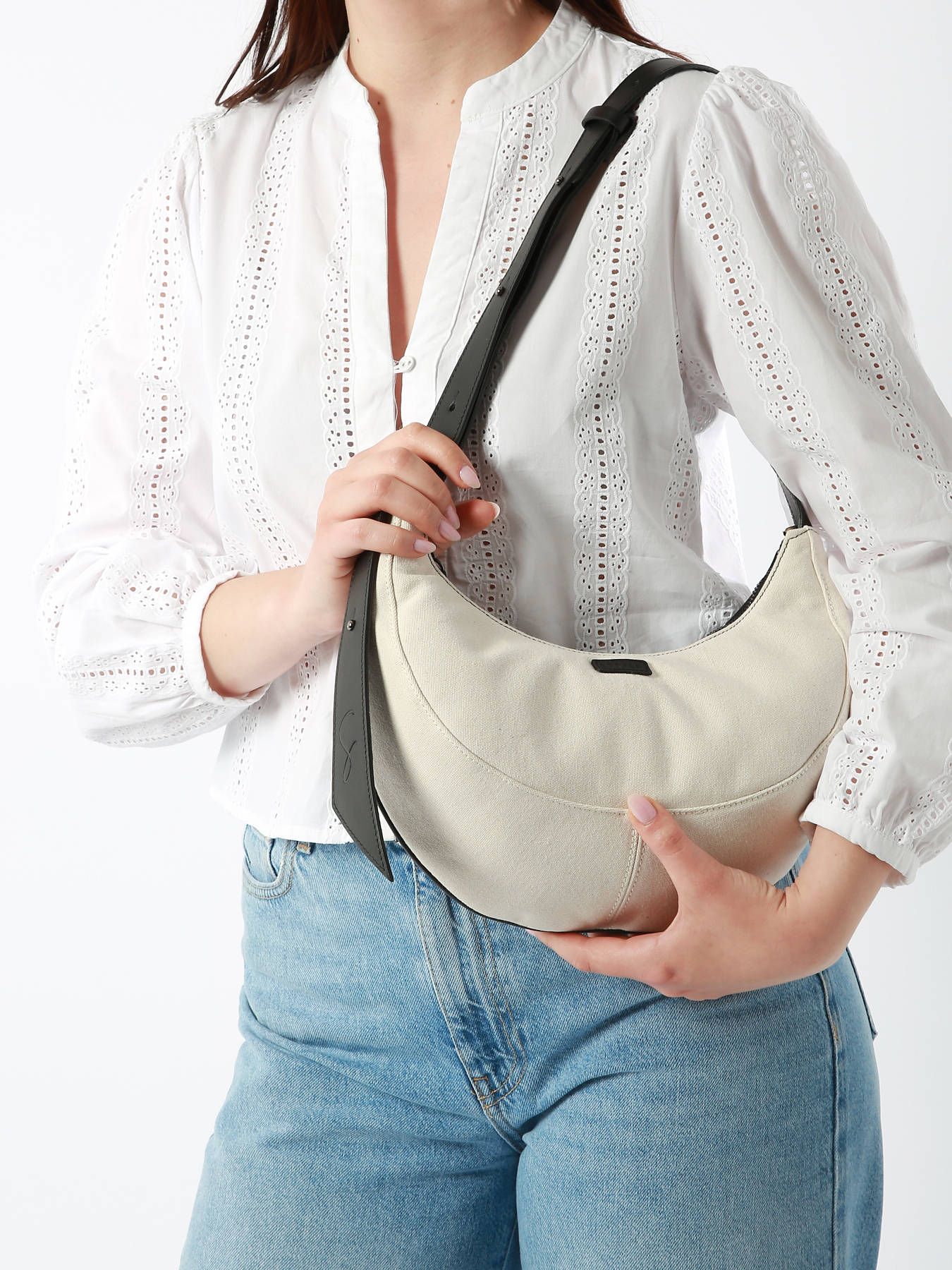 Sac port paule M Sosoomao coton et cuir ETRIER