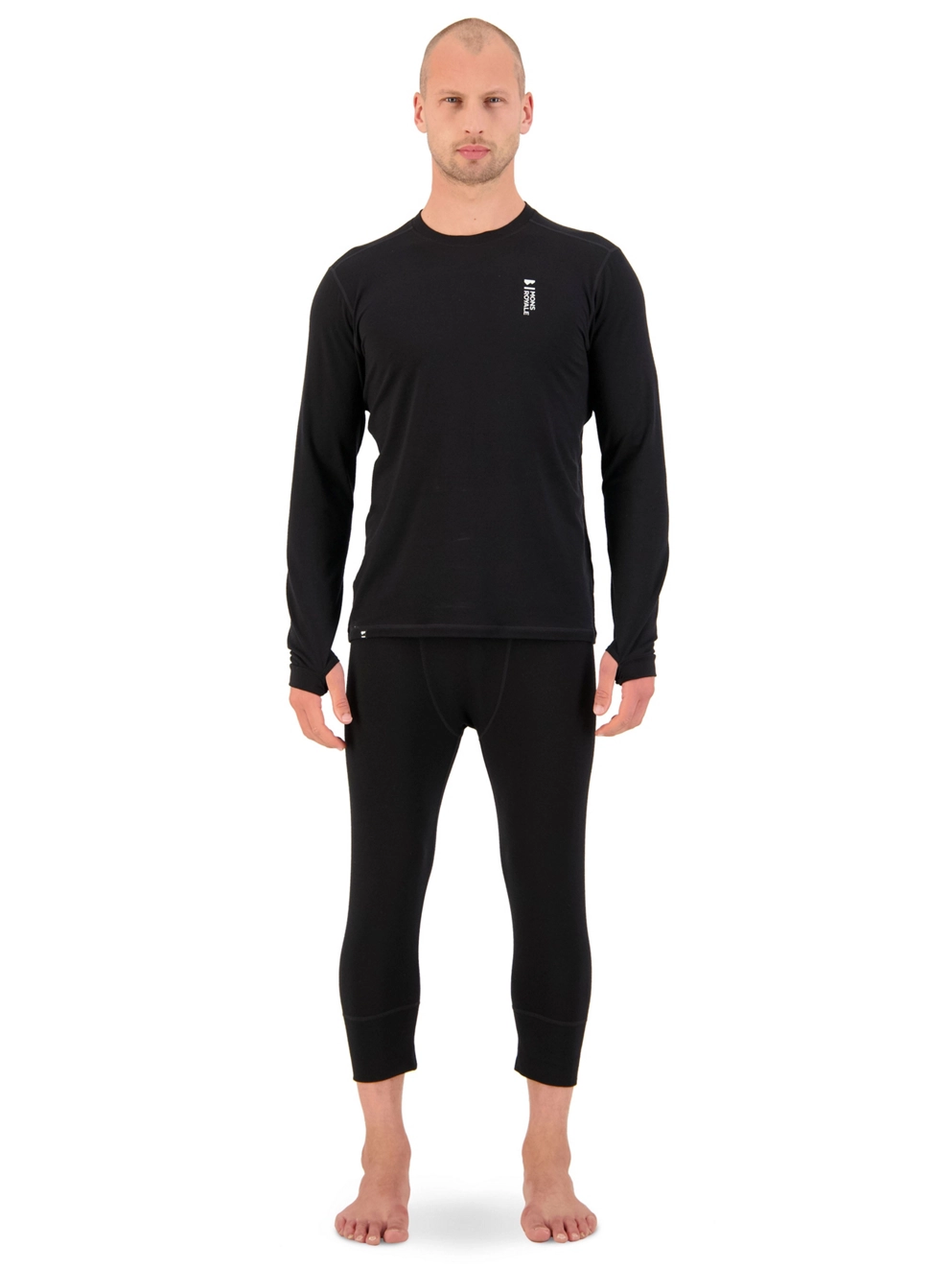 Mons Royale Merino Cascade Flex Base Layer Top black