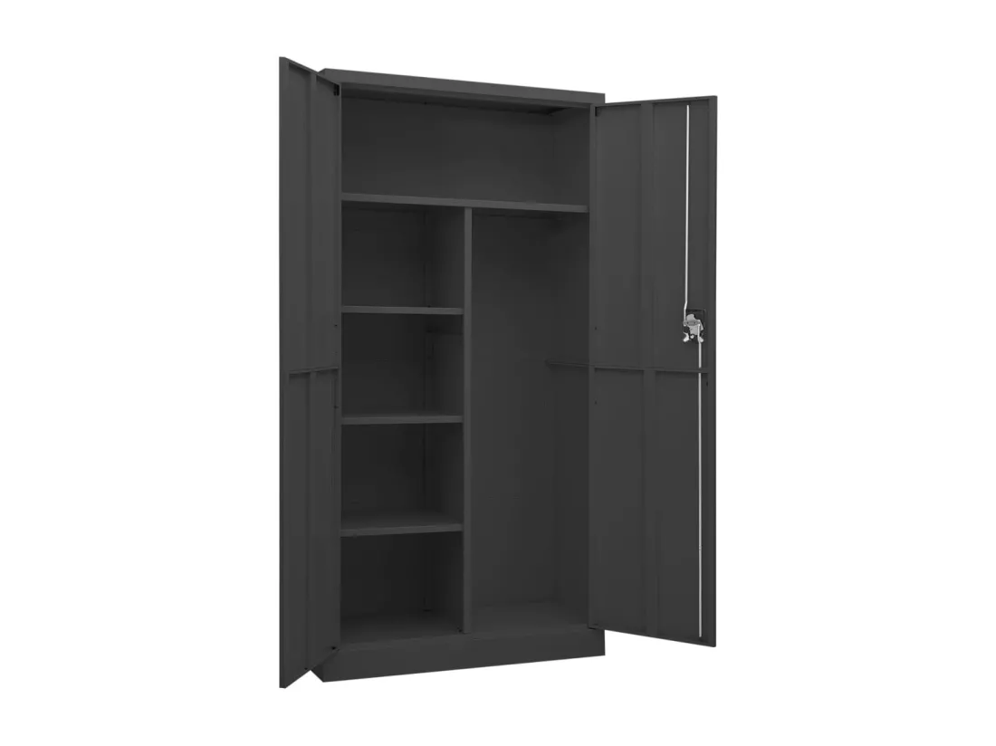 Armoire à casiers Anthracite 90x40x180 cm Acier