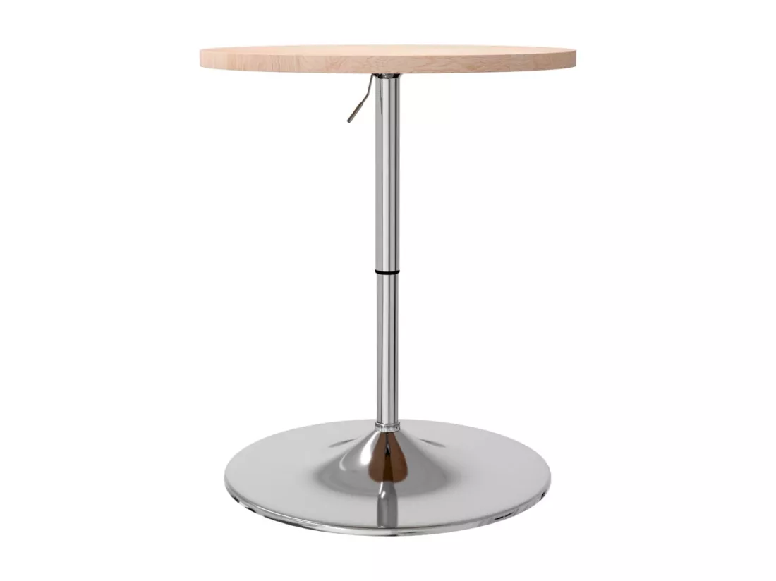 Table de bar Ø60x90,5 cm bois massif de chêne