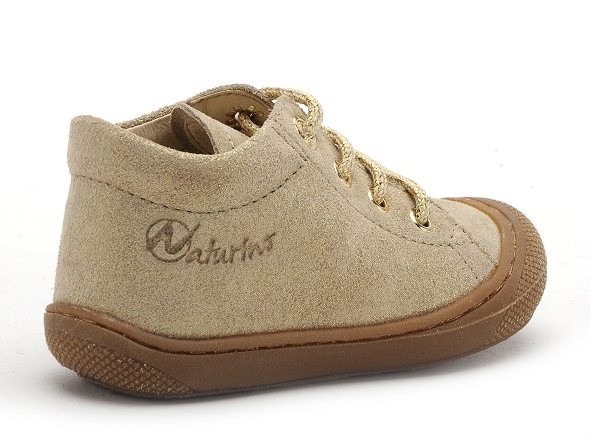 Naturino boots bottine bebe cocoon suede glitter or