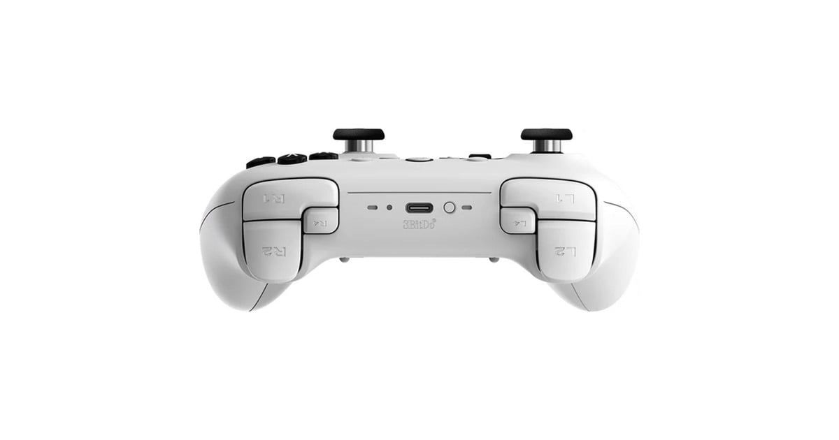 8BitDoUltimate 2 Bluetooth Controller  (Wit, Pc, Switch 2, Bluetooth / USB-C / 2.4 GHz)