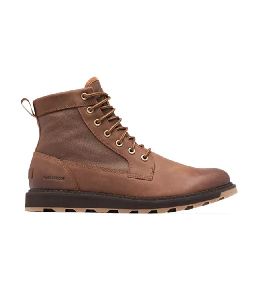 Botas de cano curto Sorel Madson II em couro marrom