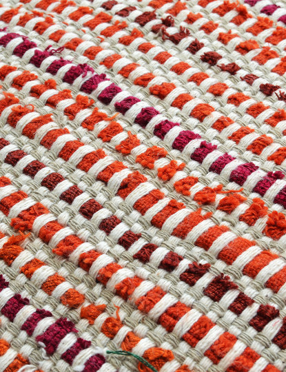 Interlaced Orange Harmony Cushion Cover