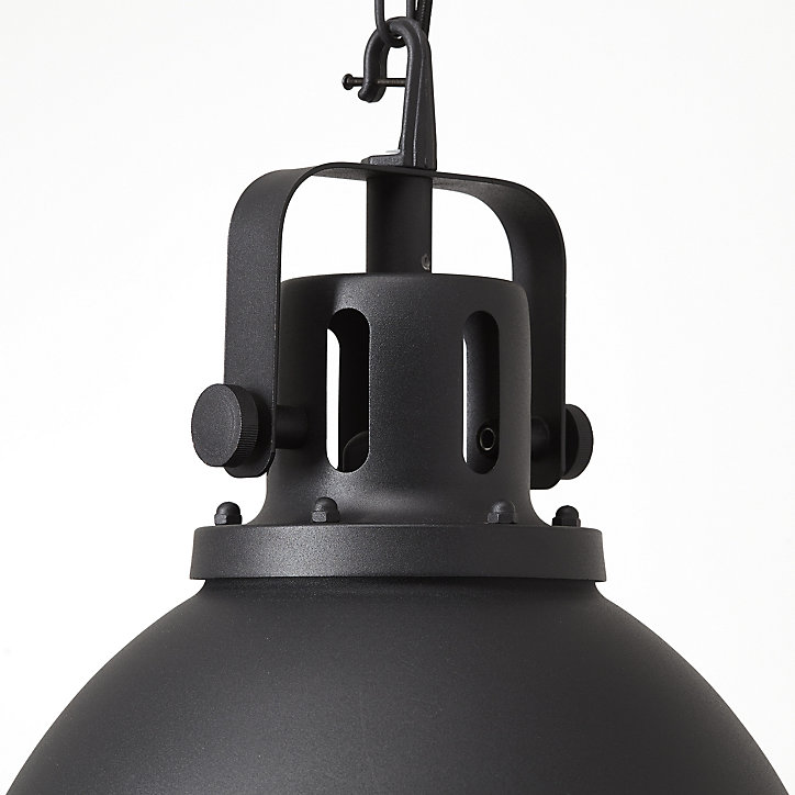 Suspension Jesper E27 Ø38cm IP20 métal noir Brillant