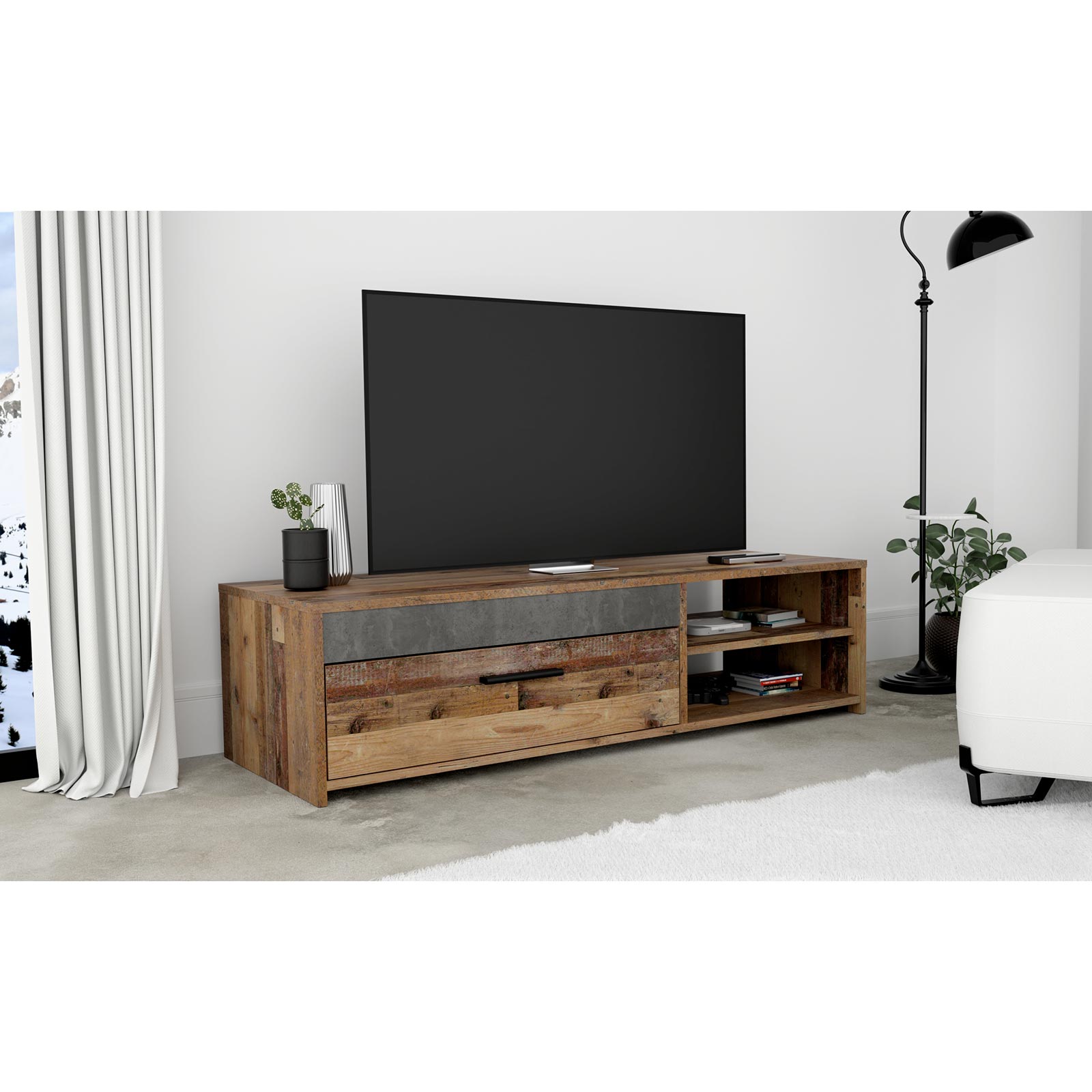 TV-Lowboard - Old Wood Vintage - 120 cm