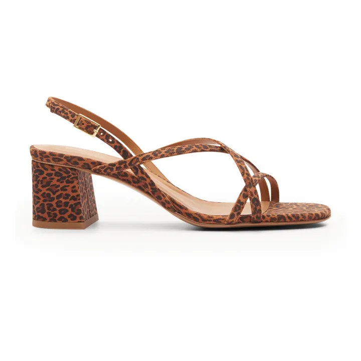 Rivecour Sandales Cuir Imprimé n°576 | Léopard